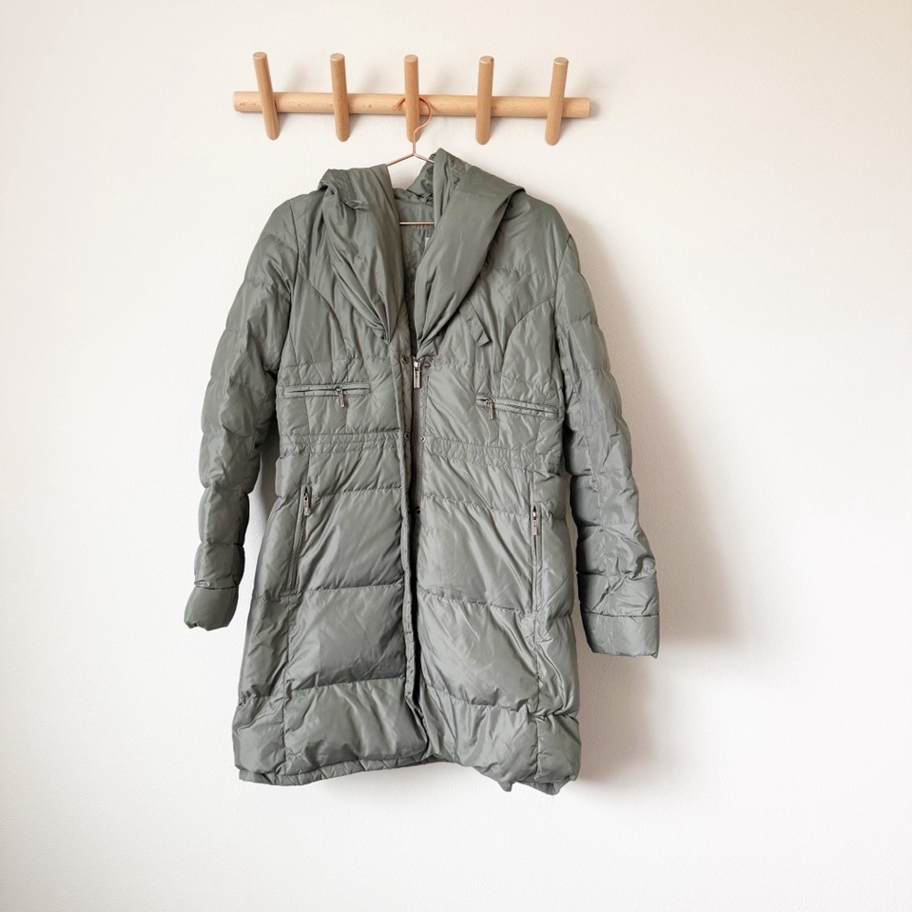 Add Down Olive Green Down Puffer Jacket